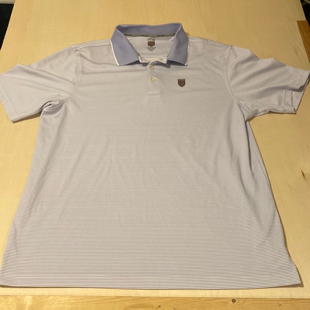 Faldo Claret and Green polo‎